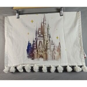 Walt Disney World 50th Anniversary Castle Hand Towel‎ With Fringe